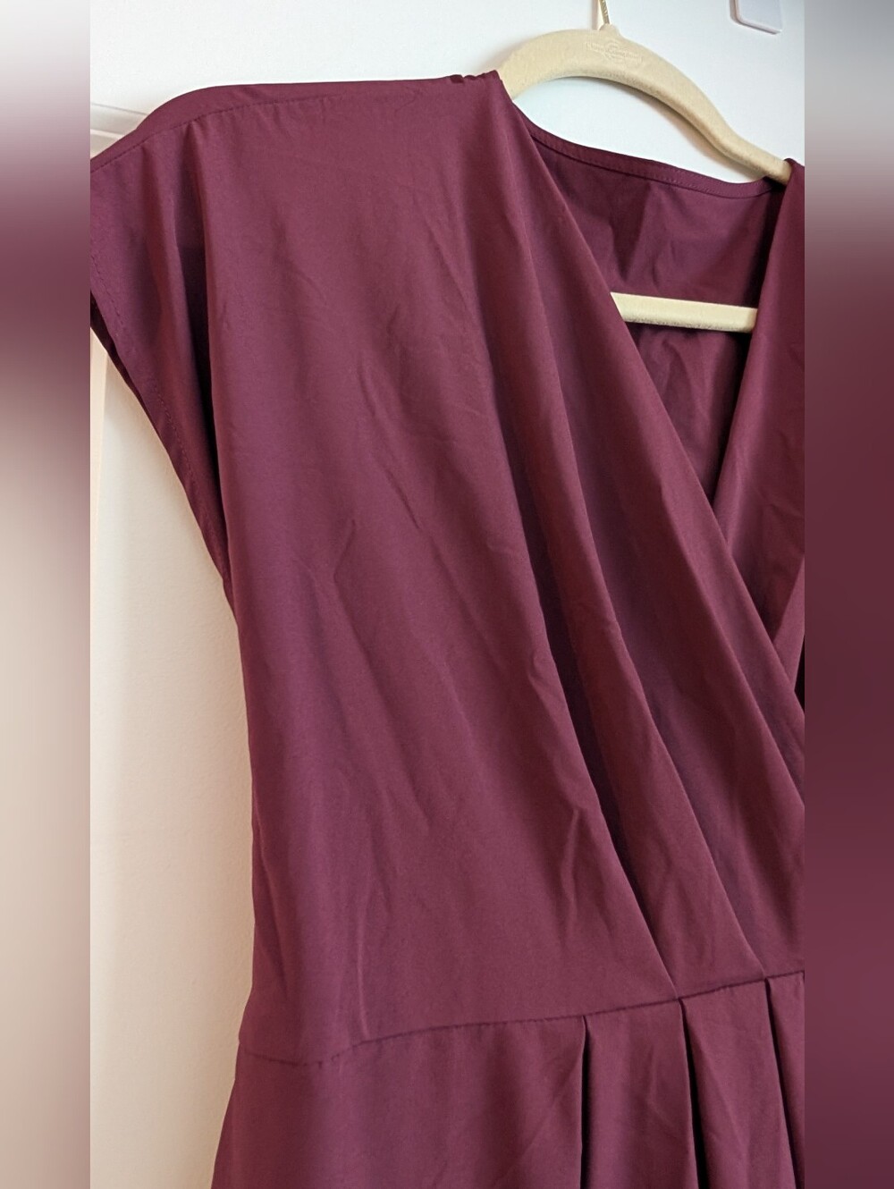HALARA Plum V-Neck Wrap Maxi Dress - Picture 4 of 5